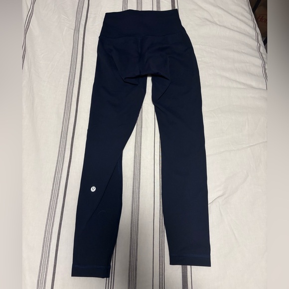 Lululemon Wunder Train Dark Blue Leggings - Picture 3 of 3